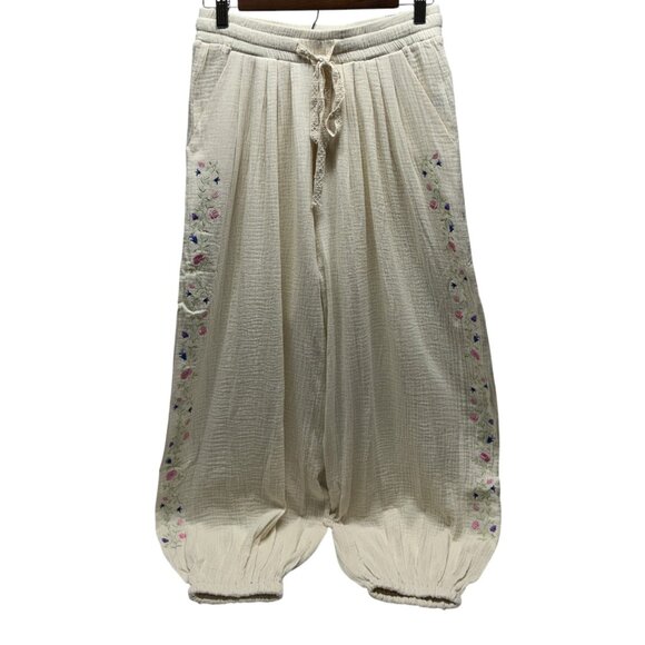 #190 POL JOGGERS DOUBLE GAUZE NATURAL NIP 100% CTN SO NICE! 14" FLAT - Picture 6 of 11